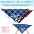 2 LEIFIDE Pieces Gender Reveal Baby Announcement It's a Girl or It's a Boy Dog Bandana Pregnancy Plaid Triangle Pet