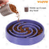 Slow Feeder Large Dog Bowls, Non-Slip Maze Puzzle Bowl for Healthy Feeding, Lavender Color
