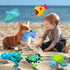 Dog Pool Toys, Floating Squeaky Water Toys for Small and Medium Dogs, Interactive Outdoor Beach Toys - Turtle