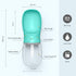 Dog Water Bottle, Leak Proof Portable Pet Water Dispenser for Dogs, Puppy Drinking Feeder for Travel, Teal 12oz