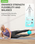 Trideer Pilates Ball, 9 Inch with Pump, Core Ball for Physical Therapy, Small Workout Ball for Yoga and Gym