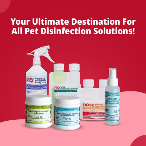 F10 1 (1.06qt) Ready To Use All Purpose Disinfectant for Kennels, Litter Box, Cage, Terrariums, Habitats, Vet Practices