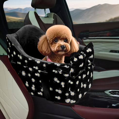 Cullaby Center Console Dog Car Seat for Small Dogs Chihuahua or Yorkie