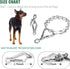 Stainless Steel Dog Training Collar with Quick Release Buckle, Adjustable Chain Collar 26in x 4.0mm (Neck up to 23in) XL