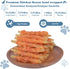 Dog Treats Soft Chews Rawhide Free Chicken Wrapped Cod Sticks, Puppy Training Snacks Dog Chews 0.5lb/227g