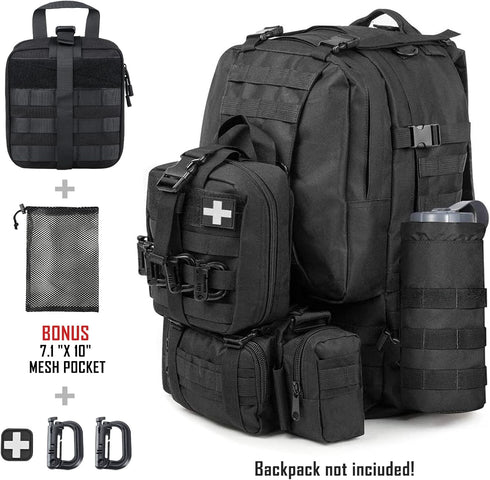 1000D LIVANS First Aid Bag Empty Medical Ifak Pouch Molle EMT Pouches Rip-Away Tactical Military Trauma Emergency Medic