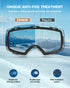 ZIONOR X4 Ski Goggles with Magnetic Lens - Snowboard Goggles for Men Women, Anti-fog UV Protection