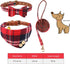 3 PCS Puppy Collar and Leash Set, Dog Collars for Small Dogs with Bow Tie, Bell, and Bandana Leather Collar for Puppies