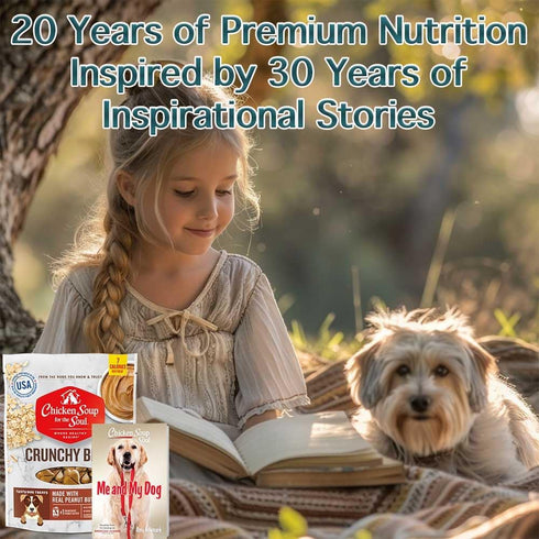 Chicken Soup for the Soul Pet Food, Crunchy Bites Dog Treats - Chicken, Peanut Butter, Soy Free, No Preservatives