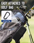 Odor-Absorbing Golf Glove Holder Case - Fits Golf Club Bag with Glove Shaper and Storage for Accessories