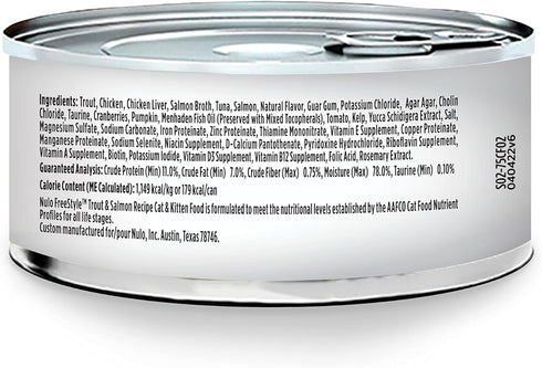 Nulo Freestyle Cat & Kitten Wet Pate Canned Food, Premium Grain-Free, 5.5 Ounce (Pack of 24)