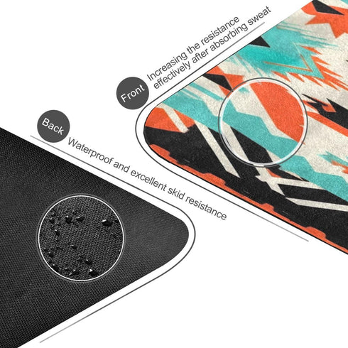 Nander Thick Non-Slip Yoga Mat, Soft Breathe Elastic Fitness Mat, 1MM Natural Rubber
