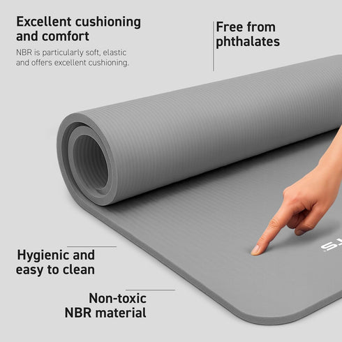MSPORTS Yoga Mat Premium Non Slip Thick Extra Comfortable Exercise Mat for Home Workouts, Pilates, Stretching & Gym