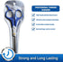 PET MAGASIN Professional Thinning Shears, Pet Thinning Scissors with Toothed Blade, Blue Grooming Tool