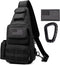 Novemkada Tactical Shoulder Bag - 1000D Molle Military Backpack Outdoor Daypack Chest Pack