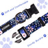 KISSBAK Medium Dog Collar, Soft Adjustable Floral Design for Cute Girl Puppy Dogs (M, Pineapple Flower)