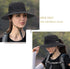 Women's Summer Beach Hat, Wide Brim Outdoor UV Protection Packable Mesh Bucket Hat with Ponytail Hole