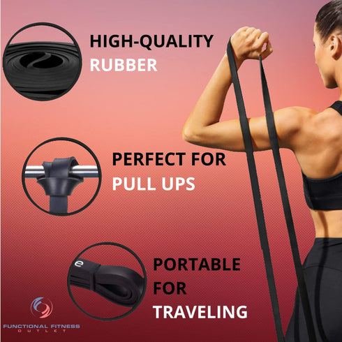 Rubberbanditz Pull Up Assist Bands Set of 3 for Functional Fitness Training