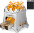 Lixada Lightweight Folding Camping Wood Stove, Portable Stainless Steel for Outdoor Use