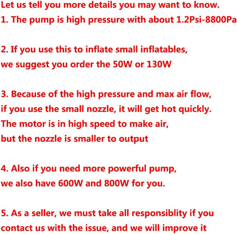4 Nozzles 300W BOMPOW Electric Pump for Inflatables with Air Mattress Pump Inflator/Deflator, Queen/King Size Pool Air