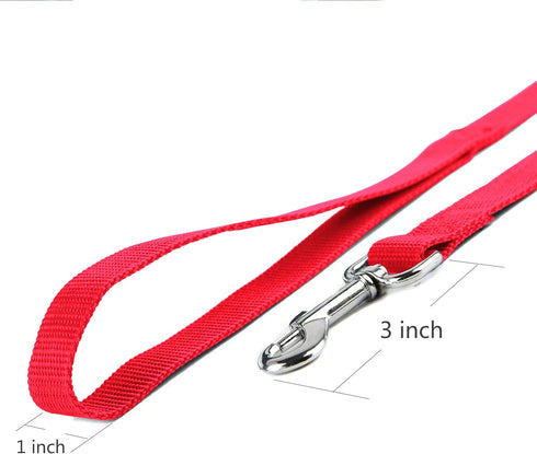 10ft Red Dog Leashes Long Line Training Dog Leash,for Large,Medium and Small Dogs,Long Dog Lead,for Training,Backyard,Camping,or Play,Great for Parks and Fetch (10FT, Red)