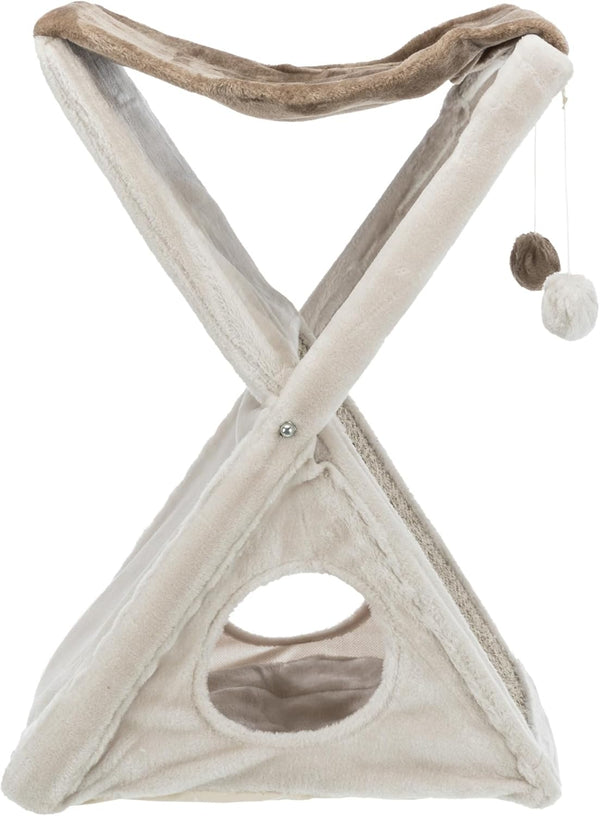 TRIXIE Miguel Fold and Store Cat Hammock, Indoor Cat Furniture with Dangling