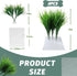 8Pcs Fake Grass Plants Pee Post for Dogs to Pee on, Guiding Male Dogs to Urine and Preventing Urine from Splashing Everywhere,Easy to install and clean(Lemon grass)