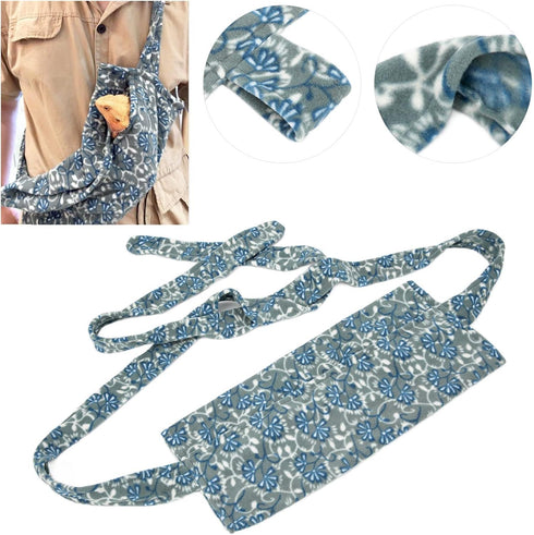 Lizards Sling Carrier, Breathable Adjustable Reptile Carrier Bag for Bearded Dragon & Small Animals