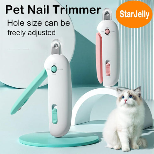 StarJelly (01 Cat Nail Clippers, Dog Nail Clippers for Kittens at All Stages and Puppies at a Young Age, Adjustable