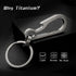 Heavy Duty Titanium Carabiner Clip Hook EDC Keychain - Anti-Lost Quick Release Key Chain for Keys