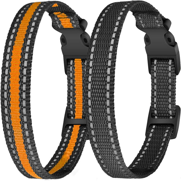 aikko Replacement Strap Dog Collar - Adjustable Safety Durable Nylon Pet Collars for Most Dog Training Shock Bark Fence