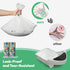 50 4/5/3, 26.4" 21.9" Pcs Waste Bags, Compatible with Litter Robot Heavy Duty Cat Litter Trash Bags, Waterproof, White