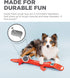Outward Hound Fire Biterz Plush Lizard Interactive Dog Toy, Medium Firehose Material