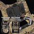 Tactical Plate Carrier Vest Attachments, Universal Phone Chest Mount for Screen Size 4.7"-6.7" Molle Navigation Holder