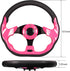 Pink Golf Cart Steering Wheel Universal Fit for Yamaha EZGO RXV & TXT, Club Car DS, Precedent Tempo