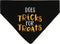 Pearhead Trick or Treat Bandana, Fall Holiday Dog Apparel, Halloween Costume, Slip On Collar Accessories, Small/Medium