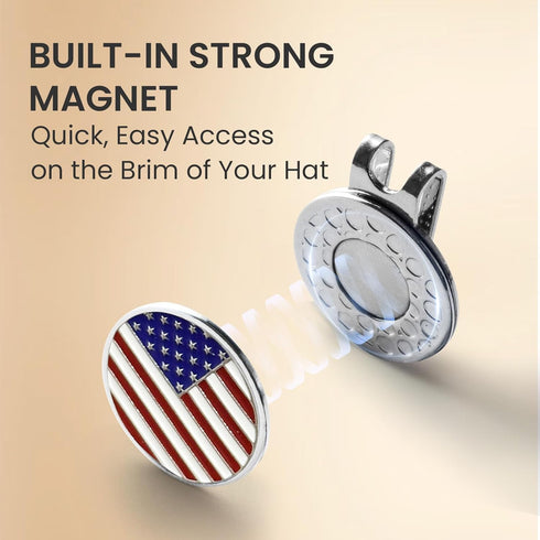 Pack 20/40, Amy Sport Strong Magnet Golf Ball Marker Hat Clip Value Compact & Durable Marker Holders Easily Attach