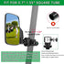 Golf Cart Mirrors, Universal Rear View for 0.7"-1.35" Square Rail, 360° Rotation, No Drilling