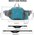Peicees Large Hiking Fanny Pack Waist Bag for Men Women Water Resistant with Bottle Holder (Bottle Not Included)