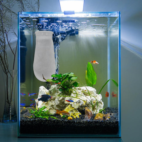 3Pcs 4 Inch Ring by 10 Inch Long Filter Socks 200 Micron, Aquarium Felt Bags for Freshwater Saltwater