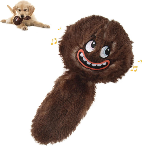 PETGEEK Interactive Squeaky Dog Toy, Automatic Moving Vibrating Dog Balls with Plush