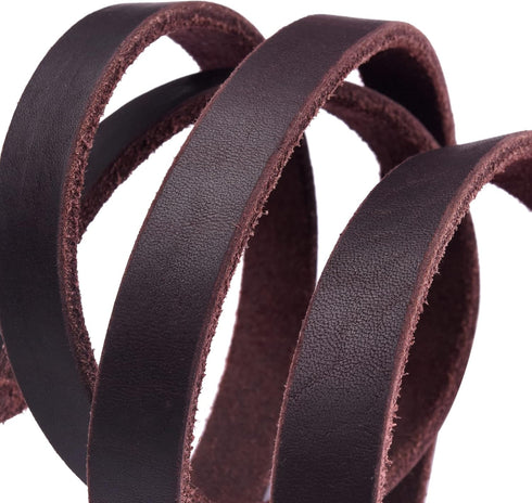 Genuine Leather Dog Leash, Heavy Duty Training Leashes for Large and Medium Dogs, 4FT / 5FT / 6FT Long, Black and Brown
