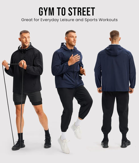 Men's Sauna Suit - Junlan Sweat Jacket for Gym Workouts