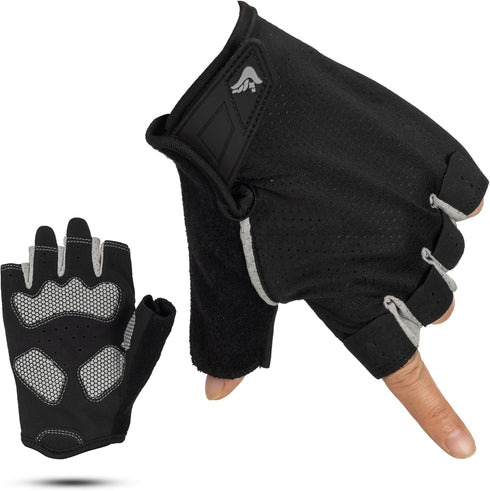 XuoAz Workout Gloves for Women Men, Breathable Fingerness Gym Glove, Lightweight Exercise Weight