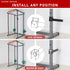 SYL Fitness Olympic Weight Plates Holder, Power Rack Attachment for 2x2 & 3x3 inch Square Tube Storage