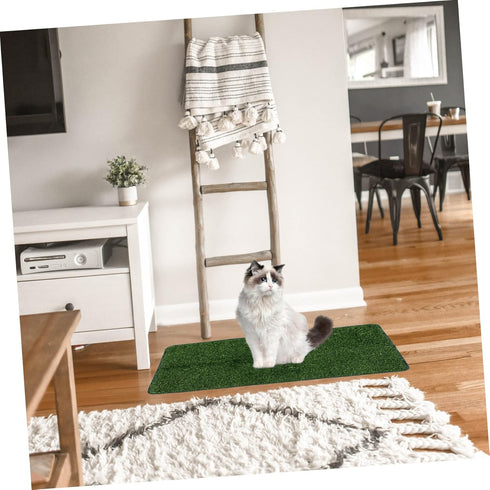 Pet Mat Dog Grass Pad with Tray - Reusable Pee Pads and Artificial Grass for Pets