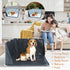 Dog Pee Pad Holder with High Walls, Portable Dog Litter Box for Inside Potty, Splash-Proof No Spill Pee Shield Pad