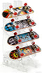 KAKUPPA 5-Slot Mini Fingerboard Display Rack, Transparent Acrylic Finger Skateboard Storage Stand, Finger