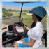 Universal Colorful Bling Crystal Diamond Rhinestones Golf Cart Steering Wheel Cover, Anti Slip Easy to Install (Red