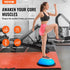 VEVOR Half Exercise Ball Trainer - 23 inch Balance Ball with Resistance Bands and Pump for Home Gym